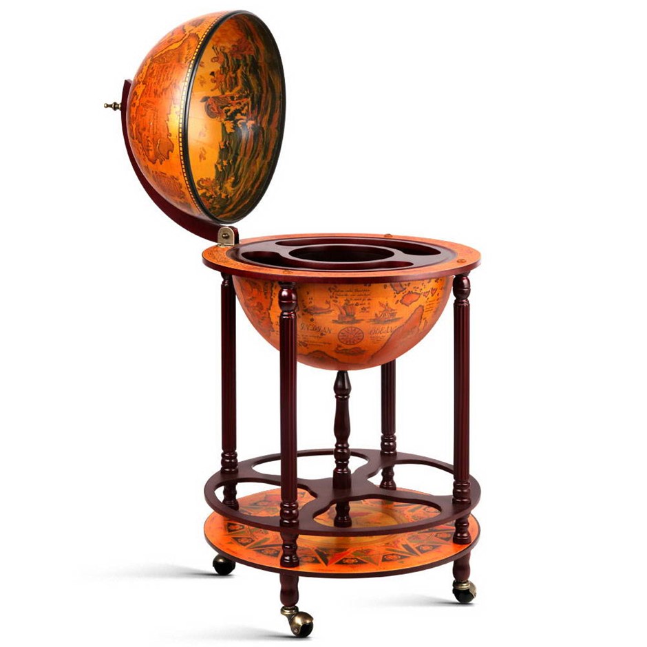 Artiss Antique Globe Bar Drinks Trolley 