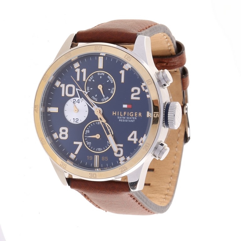 TOMMY HILFIGER Trent 40mm Chronograph Watch with Stainless Steel Case | GraysOnline