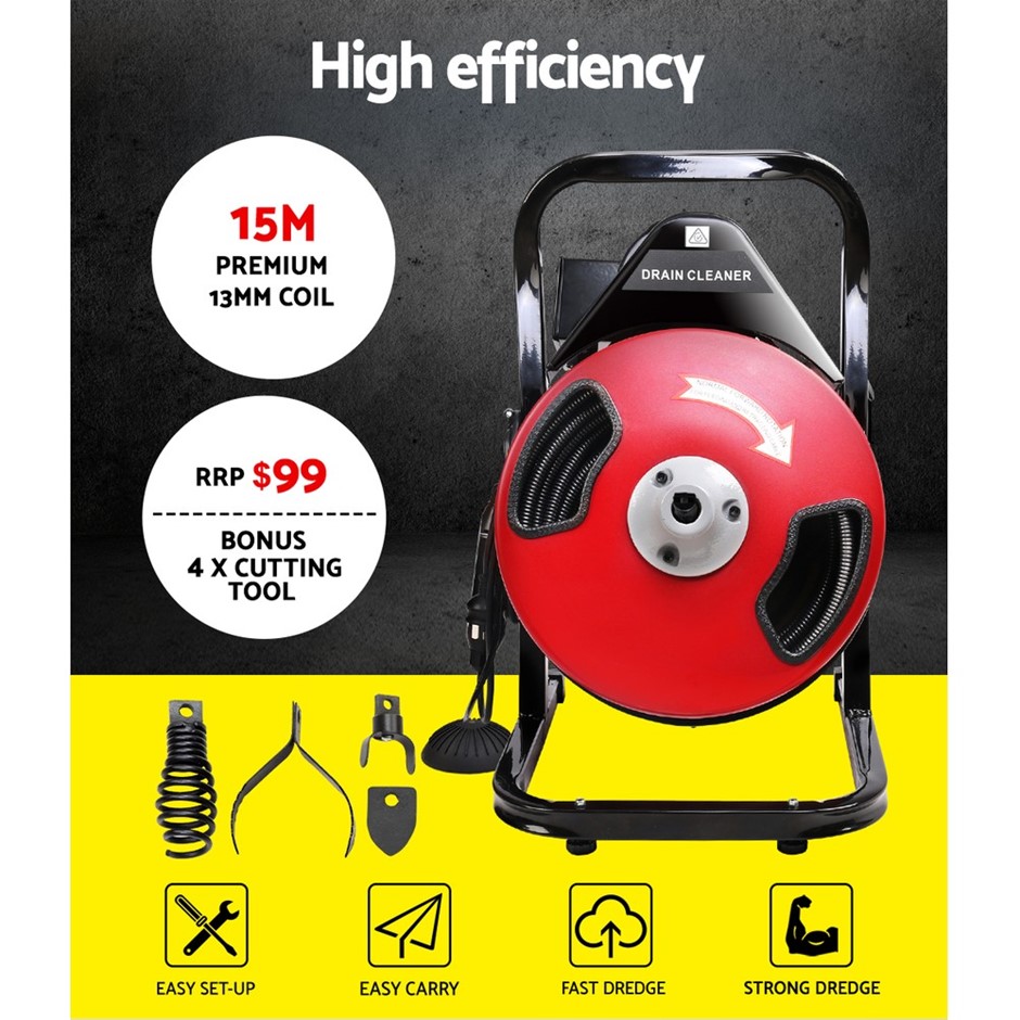 Buy GIANTZ Drain Cleaner Drain Master Electric Plumbing Sewerage Pipe