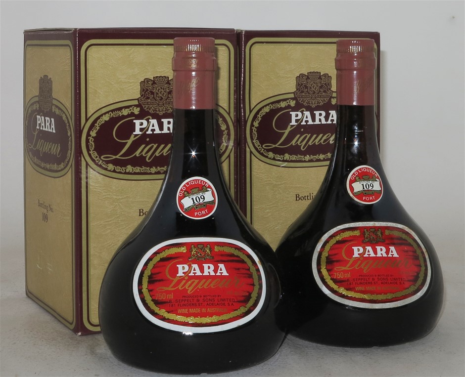 Seppelts `Para` Liqueur Port 109 NV (2 x 750mL), Aus. Auction ...