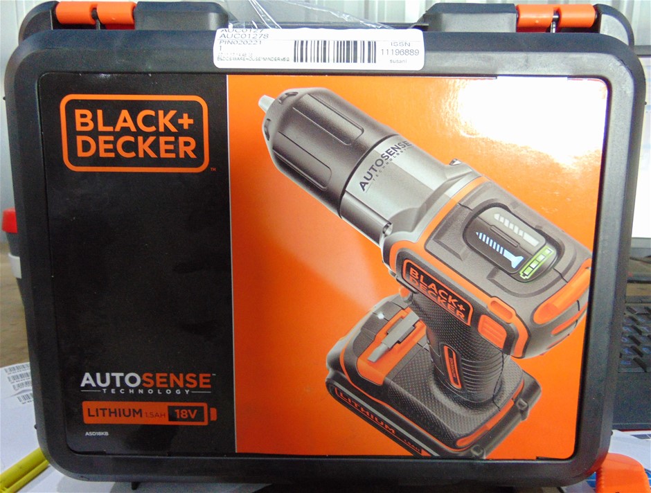 Black & Decker 18V Smart Select Compact Drill Driver Auction (0019
