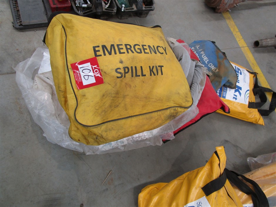 4 Assorted Emergency Spill Kits and Accessories Auction (01063015534
