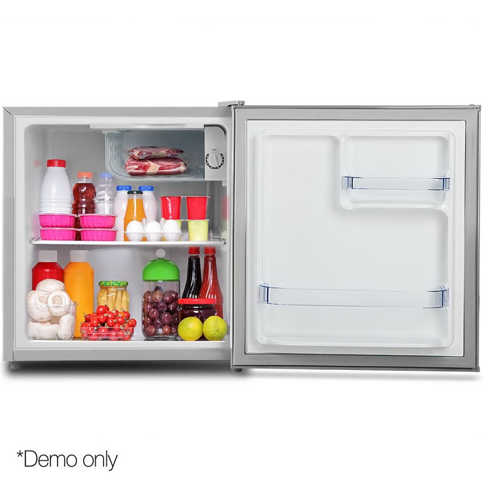 Buy Glacio 48L Portable Mini Bar Fridge Silver Grays Australia