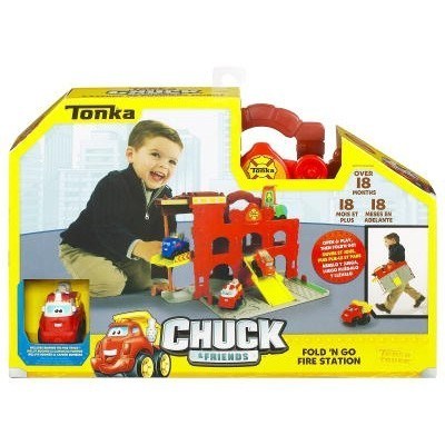 Tonka Chuck & Friends Fold N Go Fire Sta