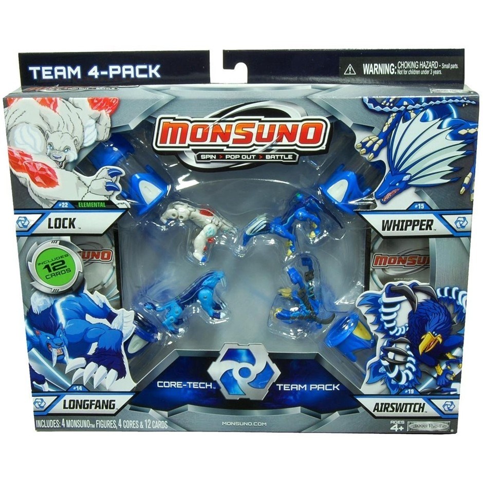 Monsuno Core Combat 4pk - Lock, Longfang