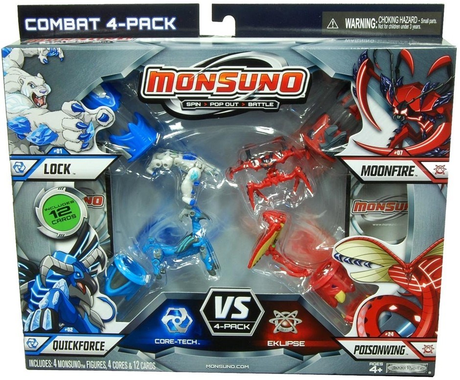 Monsuno Core Combat 4pk - Lock, Quickfor