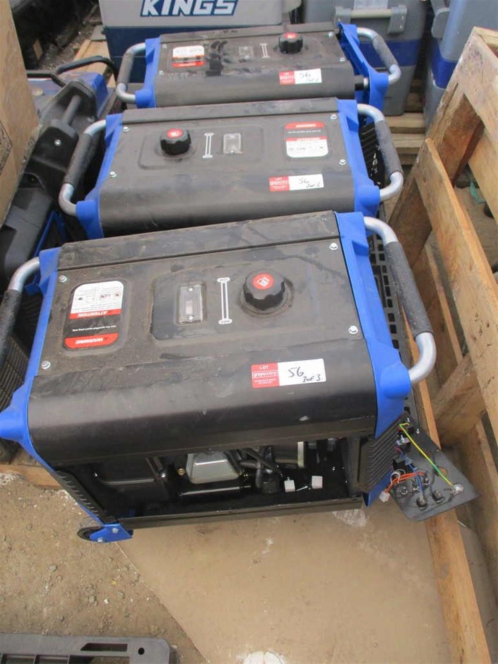 3x Kings Inverter Generator Auction (00567023122) Grays Australia