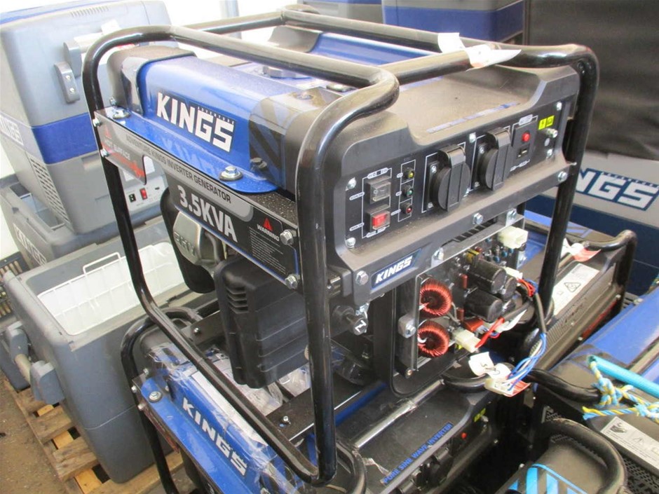 5x Kings Inverter Generators Auction (00667023122) Grays Australia
