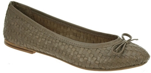 Miss Sixty Woven Leather Ballet Flat