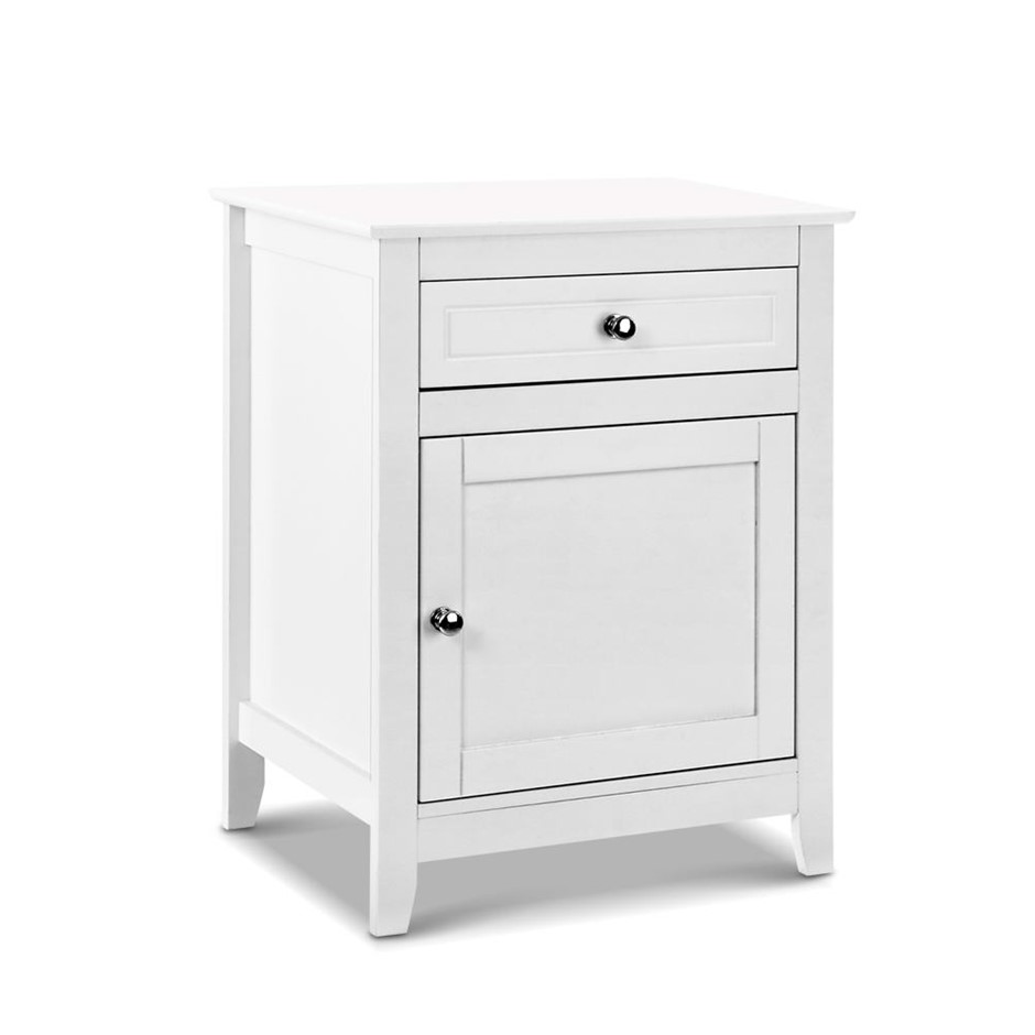 Artiss Bedside Tables Big Storage Drawers Cabinet Nightstand Chest White