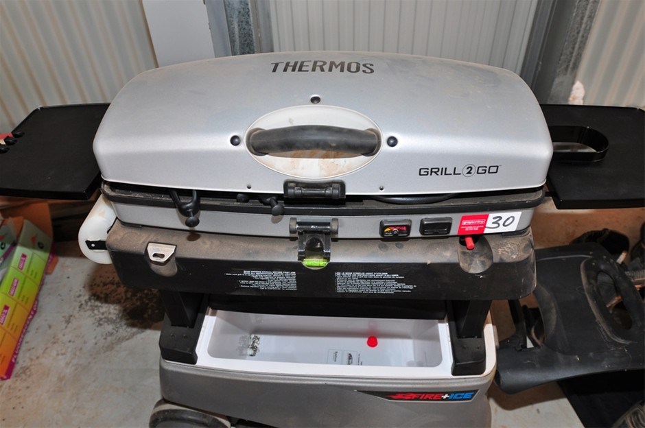 BarBQue, Thermos Model Grill2go, LPG fired single full width burner