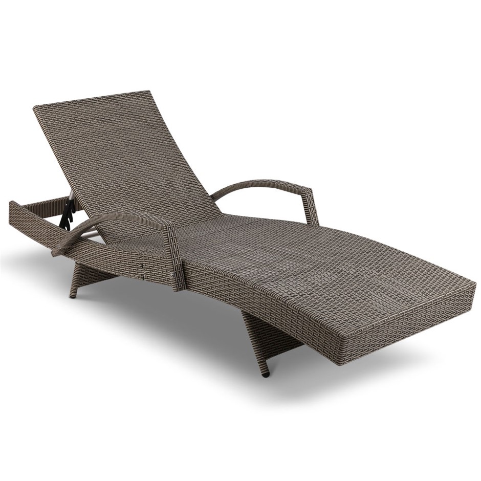 Buy Gardeon Sun Lounge Setting Rattan Wicker Day Bed Outdoor Furniture