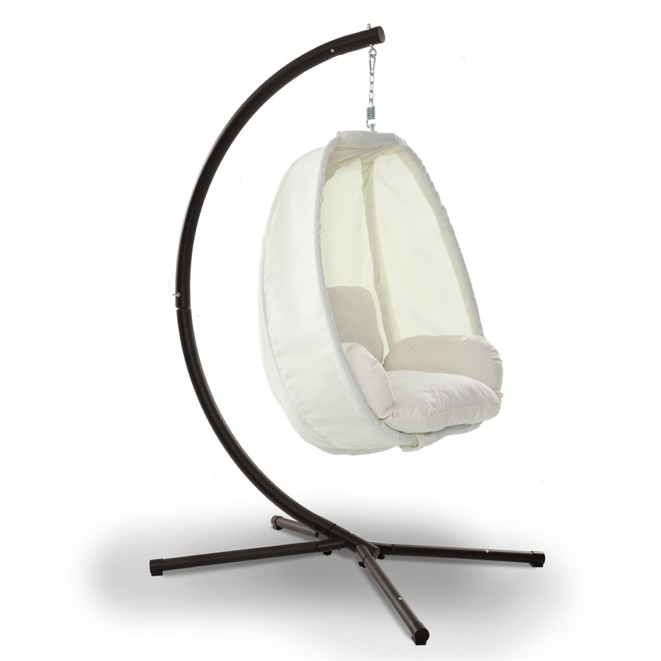 Buy Gardeon Outdoor Furniture Egg Hammock Hanging Pod Swing Chair with