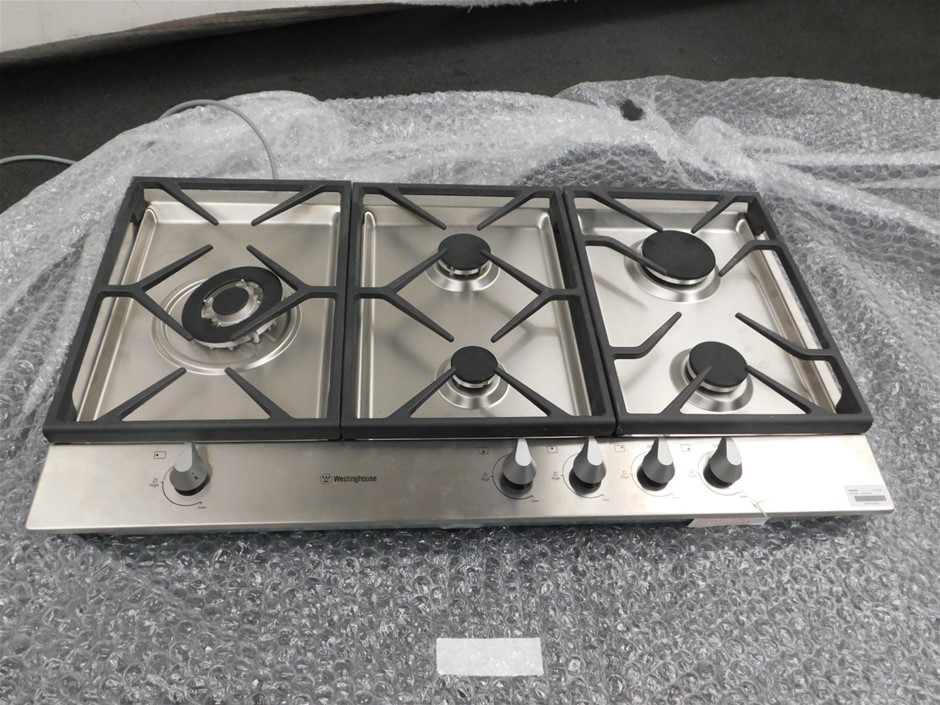 Westinghouse 90cm Stainless Steel Gas Cooktop (WHG956SA) Auction (0079