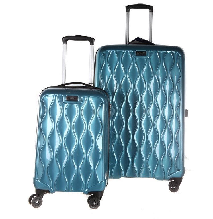 ANTLER 2pc Hardside Spinner Luggage Set, Large Case 79cm, CarryOn 56cm