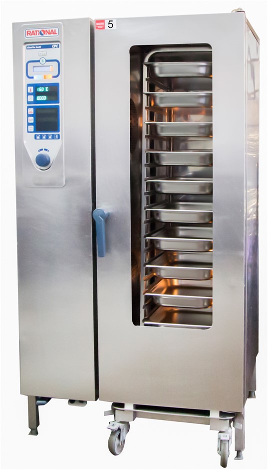 Rational CPC 20 Tray Combi Oven with Wheel in Trolley Auction (0005