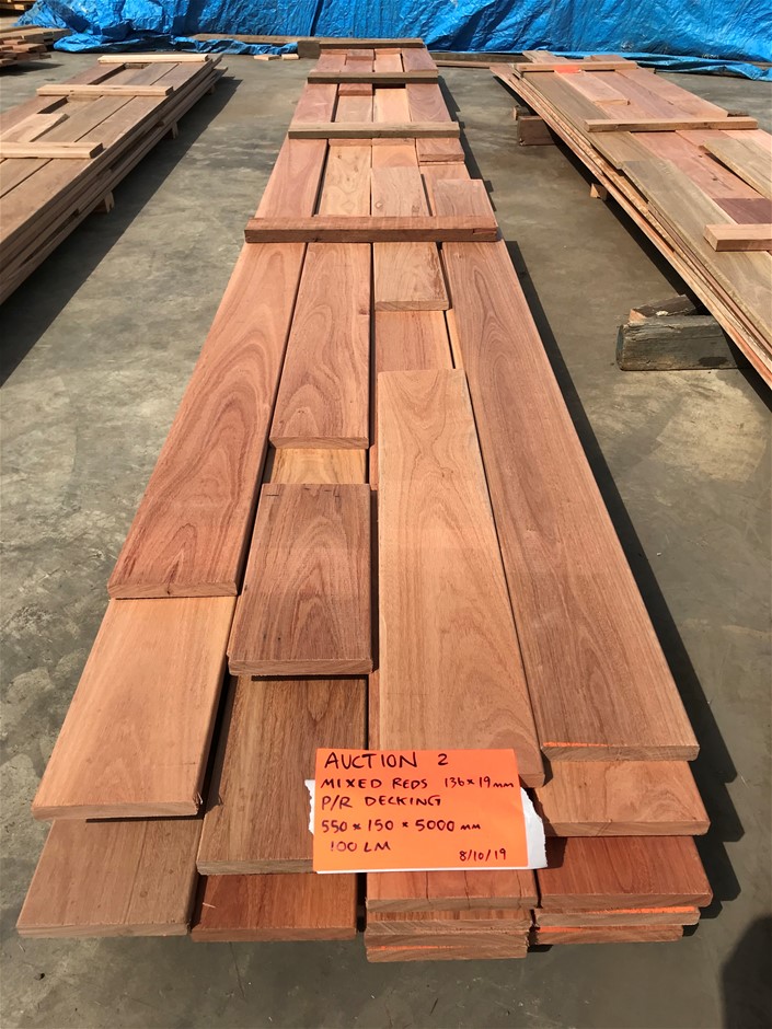 Red Ironbark Decking 100LM 136 x 19 mm Auction (00025039621