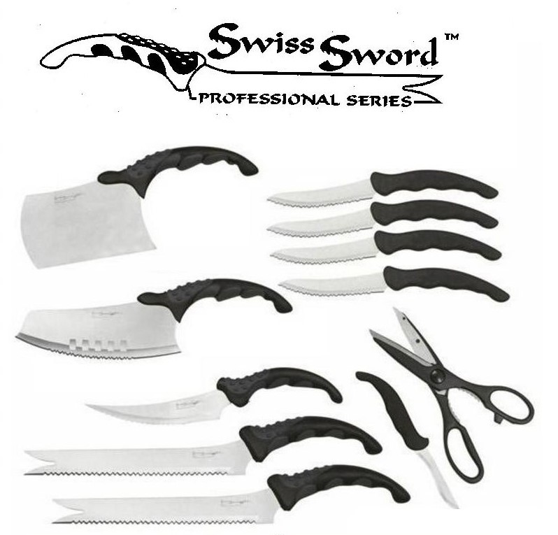 Swiss Sword Professional Series 11 Piece Knife Set DELIVERY AVAILABLE Auction (00185039665