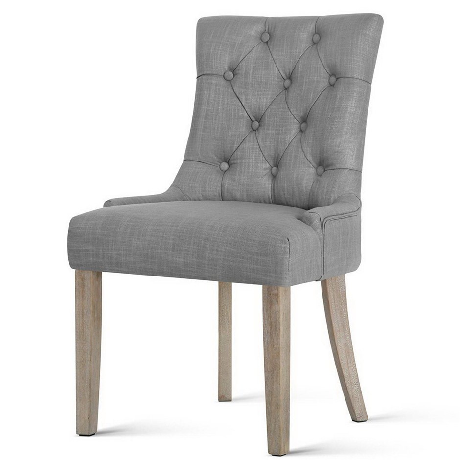 Artiss French Provincial Dining Chair - Grey