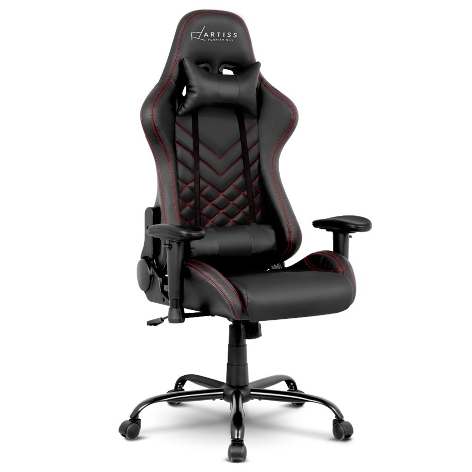 Buy Artiss Gaming Office Chairs Computer Desk Racing Recliner Black Grays Australia