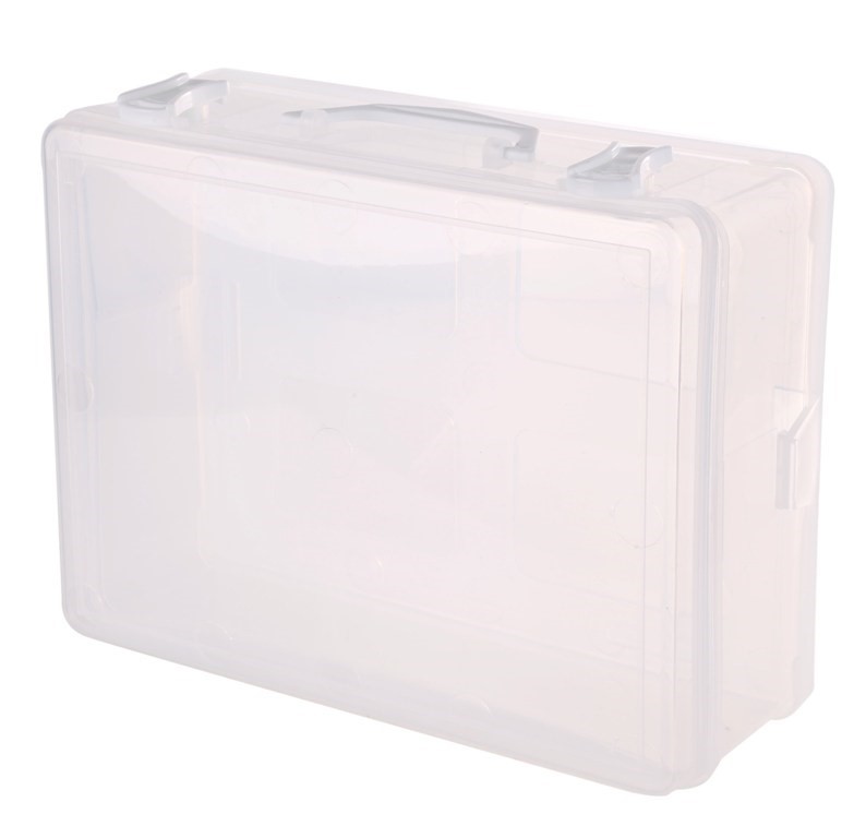 15 x Clear Plastic Carry Cases 300 x 220 x 120mm Deep with Detachable