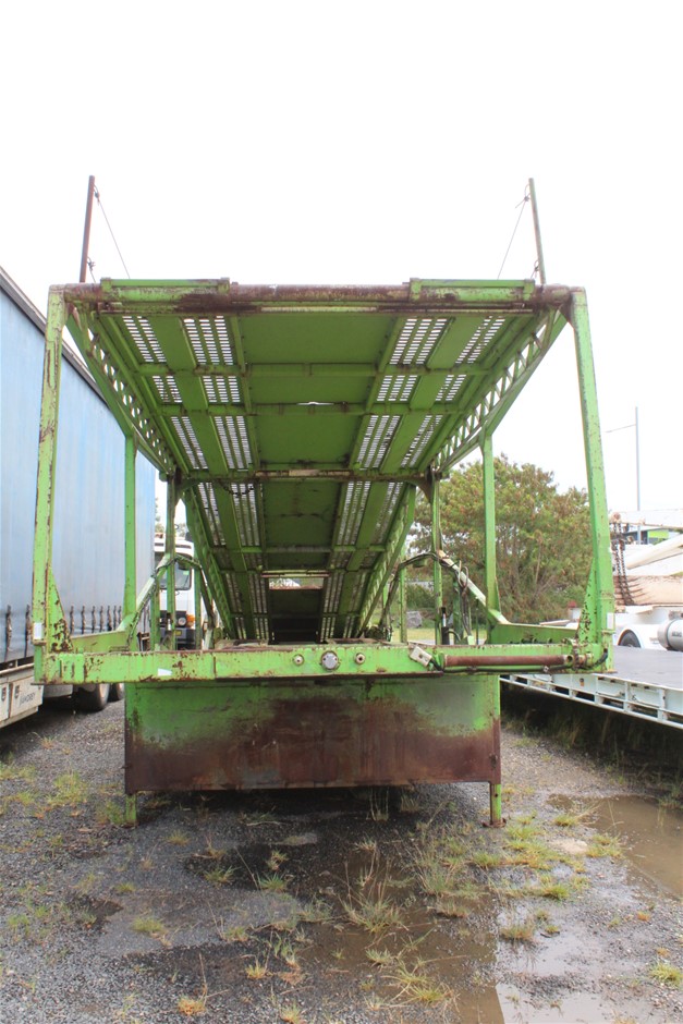 1985 Runge Tandem Carrier Tandem Car Carrier Trailer Auction (0050