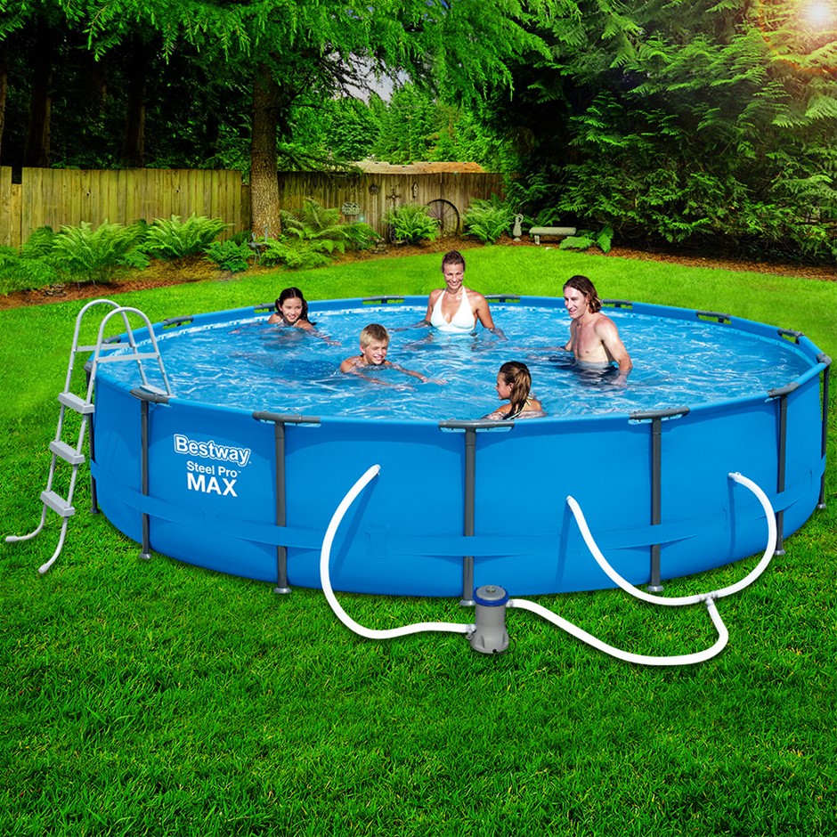 Bestway Above Ground Swimming Pool Steel Pro™ Frame Filter Pump 15ft