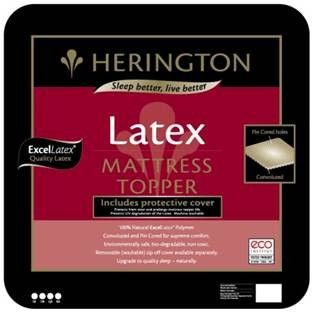 Herington Natural Latex Mattress Topper 