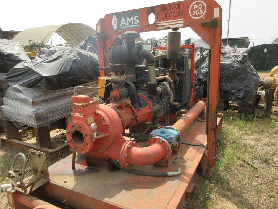 Skid Mounted Godwin Diesel Powered Water Pump (PO765) Auction (0004
