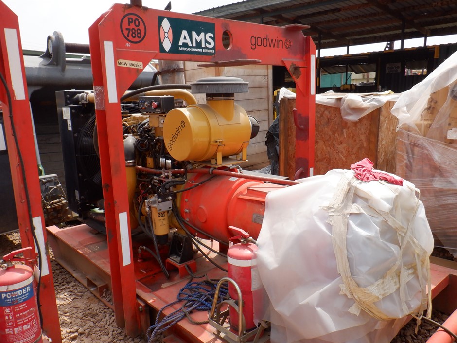 Skid Mounted Godwin Diesel Powered Water Pump (P0788)