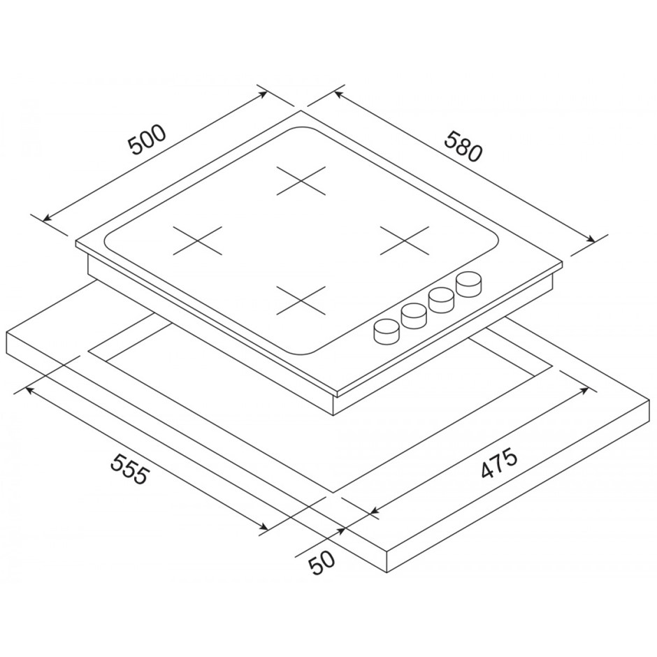 Kleenmaid Classico 60cm Natural Gas Cooktop (KCGCT6010) Auction