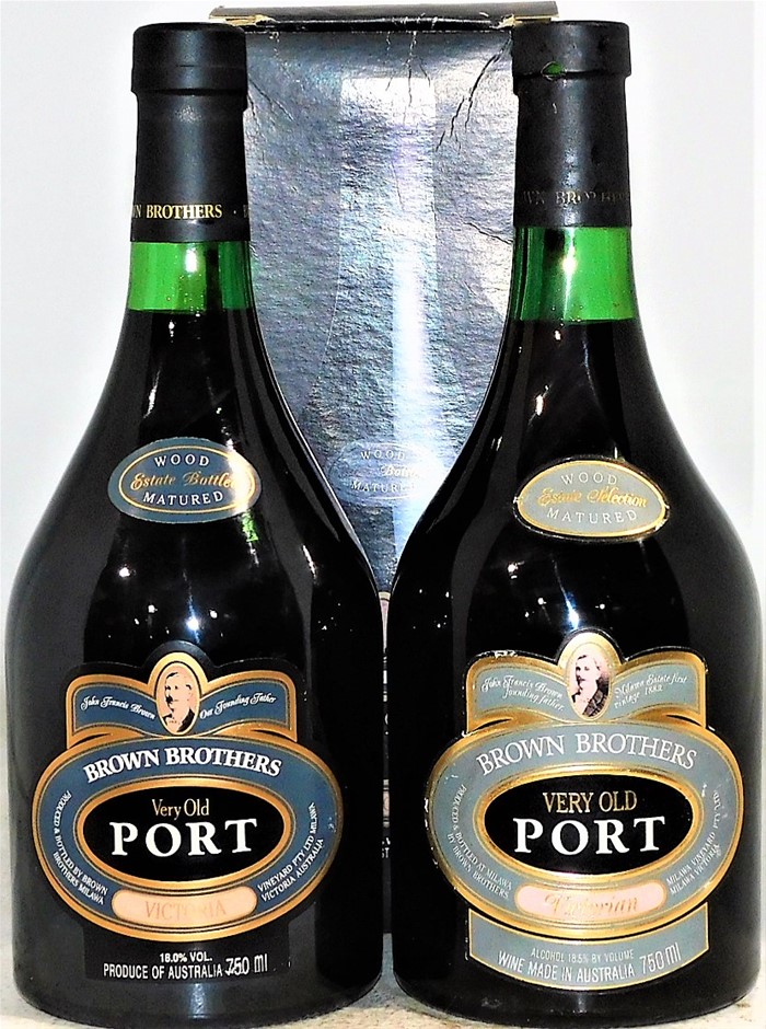 Brown Brothers `Very Old` Port NV (2 x 750mL), Vic. Auction (00072480626) Grays Australia