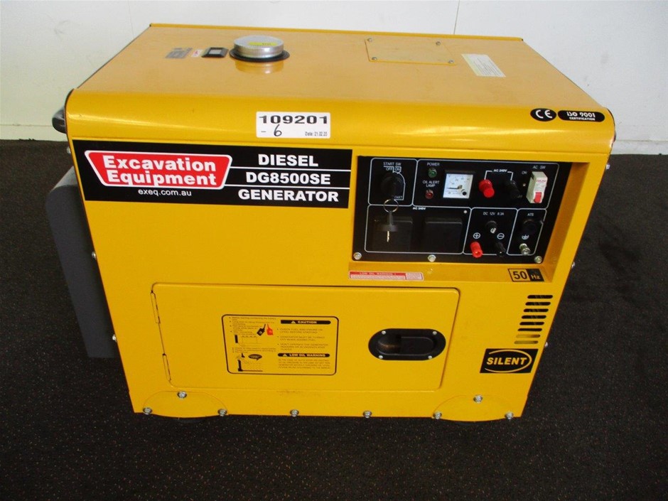 Unused DG8500SE Air Cooled Diesel Generator Auction (0002-7025759 ...