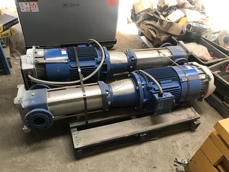 1x Lowara 5.5kw MultiStage Vertical Water Pump Model 15SV07F055T/D