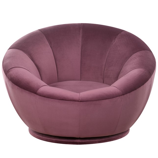 TRUE INNOVATIONS Fabric Swivel Chair, Purple. 58.4w x 86.4d x 83.2cm