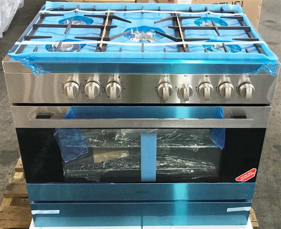 Artusi CAFG90X 90cm Freestanding Dual Fuel Oven/Stove Auction (0003
