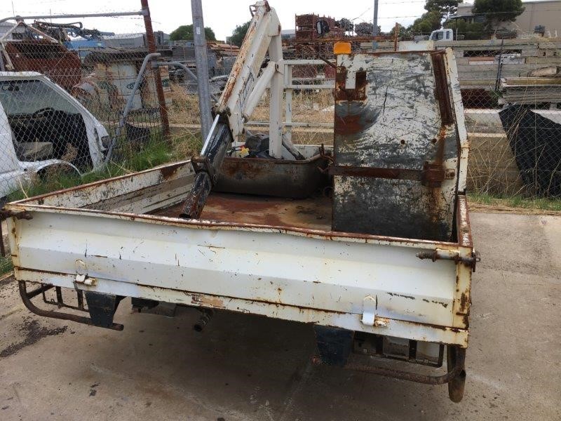 Steel Ute Tray with Tool Box and Kevrek 1000kg Crane Auction (0004