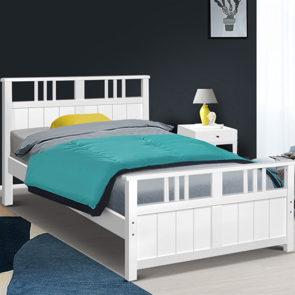 Artiss Wooden Bed Frame Timber Single EV