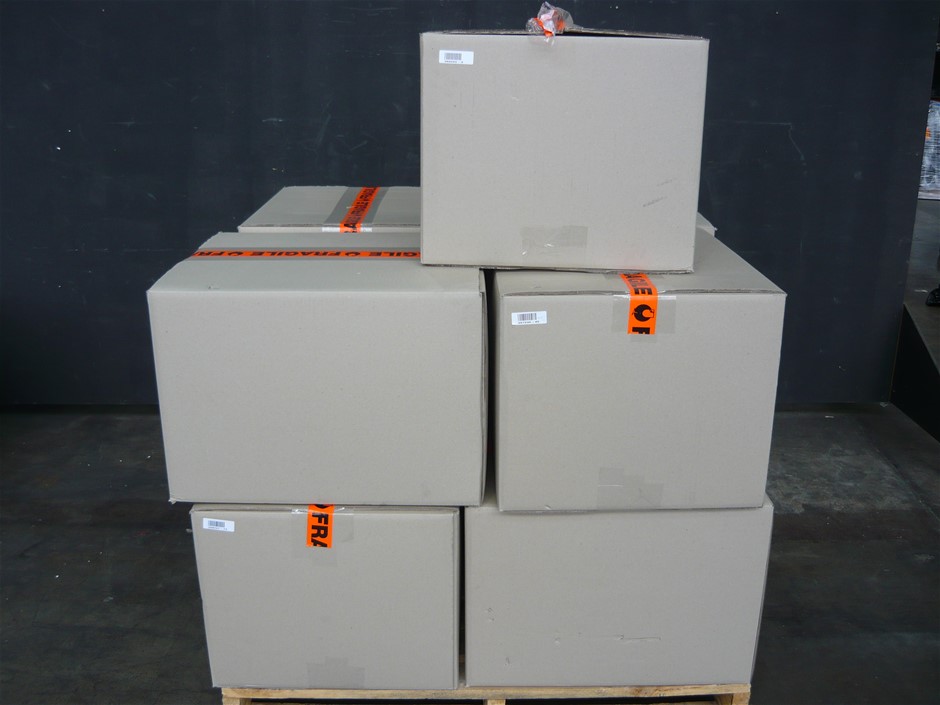 925 Sterling Silver Red Crystal Disco Ball Earring & Necklace Set