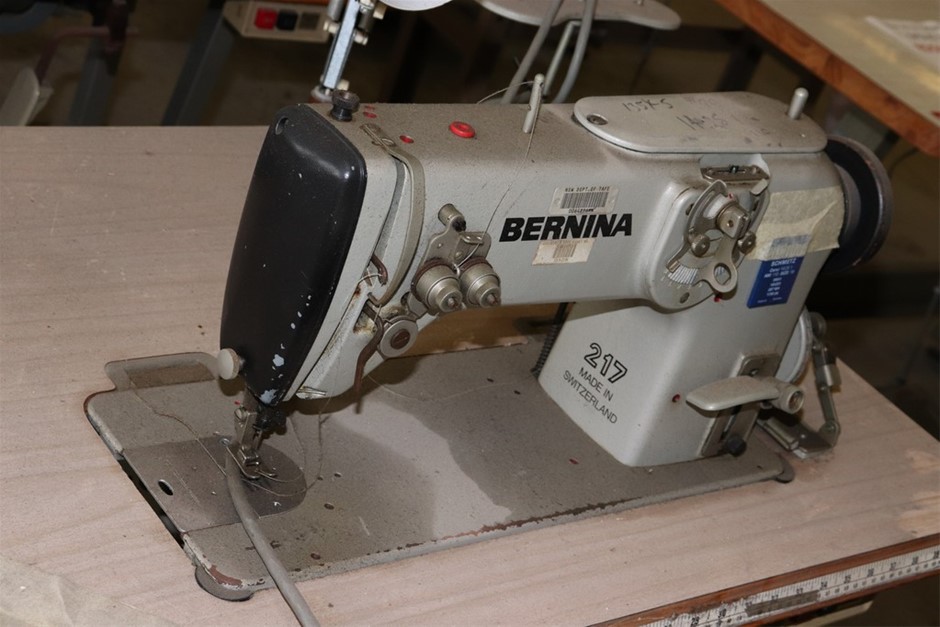 Bernina 217 Industrial Sewing Machine on Workbench Auction (0136