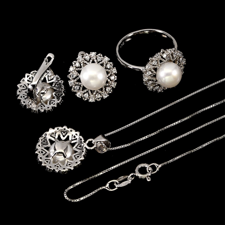 9K WHITE GOLD 0.25ct F VS ROUND LAB DIAMOND RING