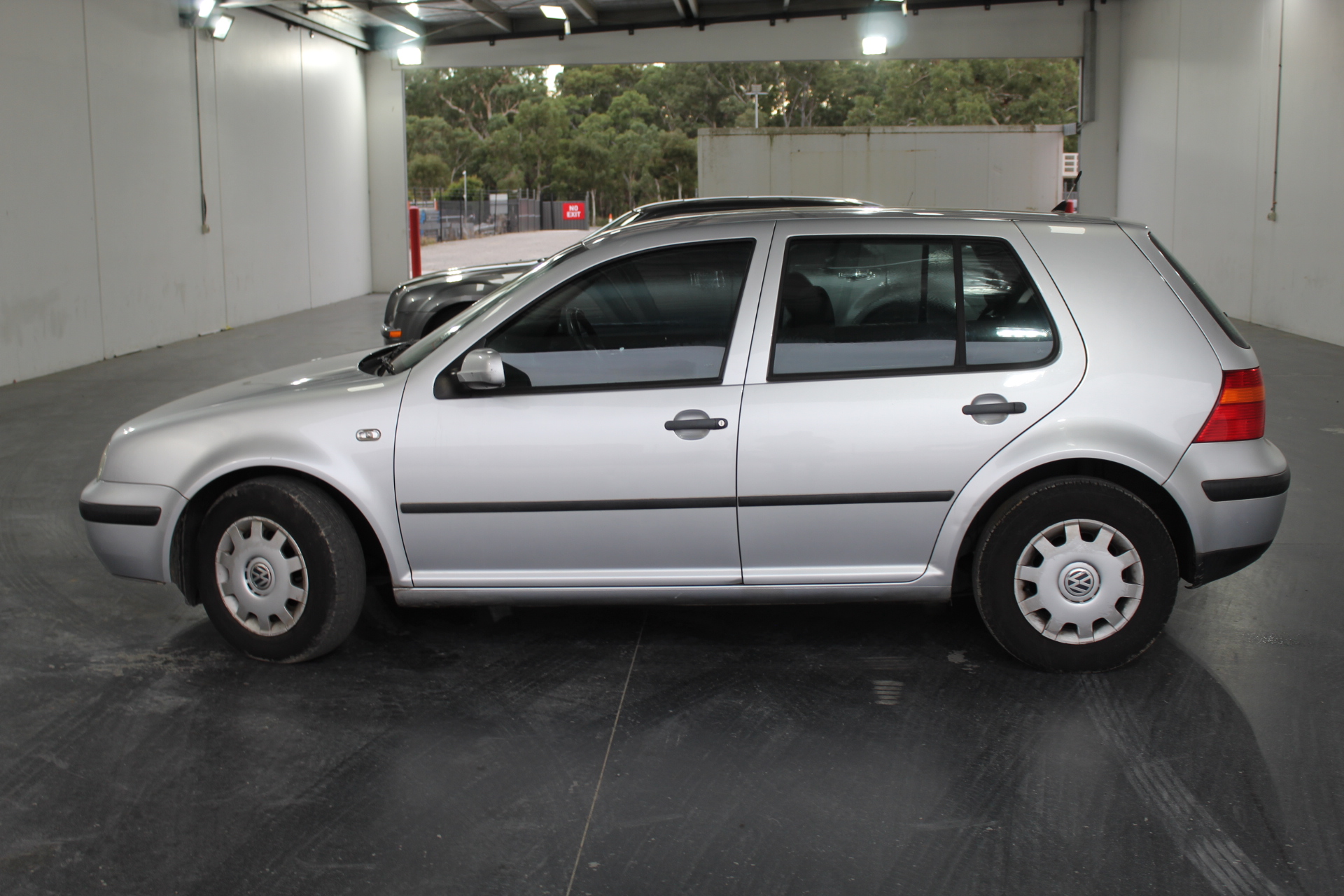 9K WHITE GOLD 1.00ct F VS LAB DIAMOND RND 4 CLAW RING