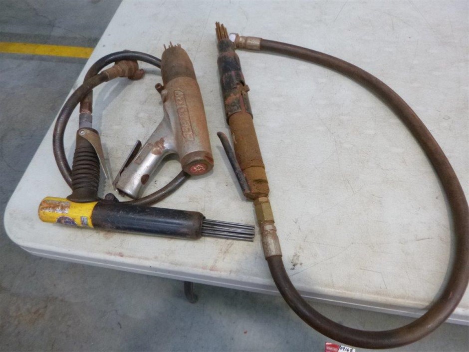 3 x Air Operated Needle Guns Auction (00439016049) Australia