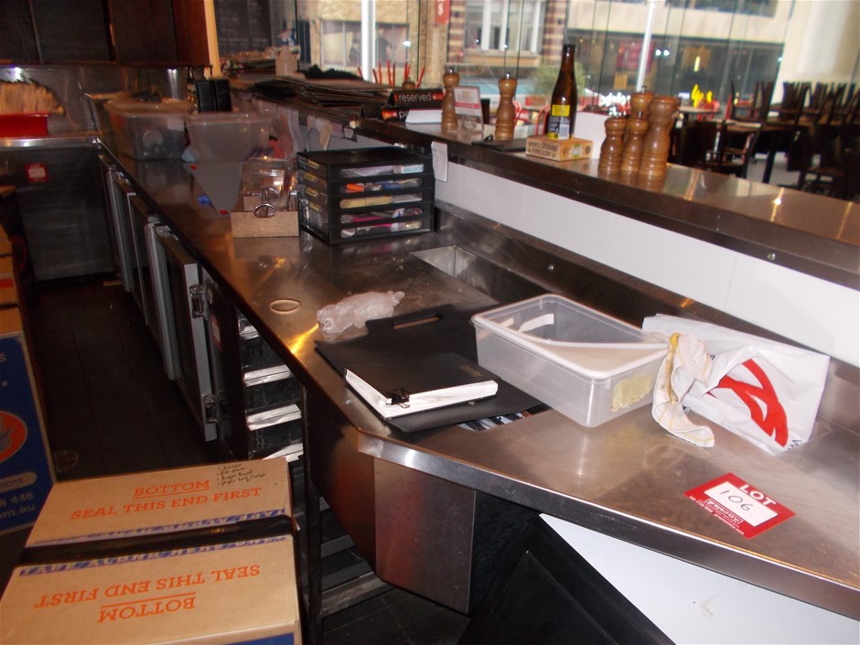 C&C CALIFORNIA Women's Sweater, Size S, Grey Heart. NB: minor hole on back