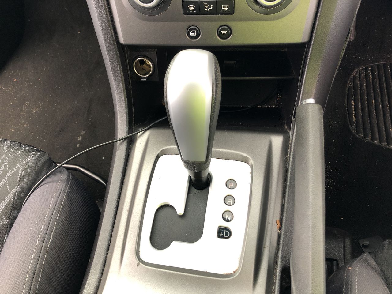 Rhodium Plated 7 Ring Lucky Charm Necklace