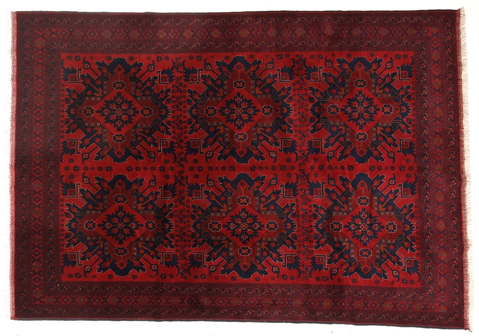 Rectangular Black and Gold Earrings