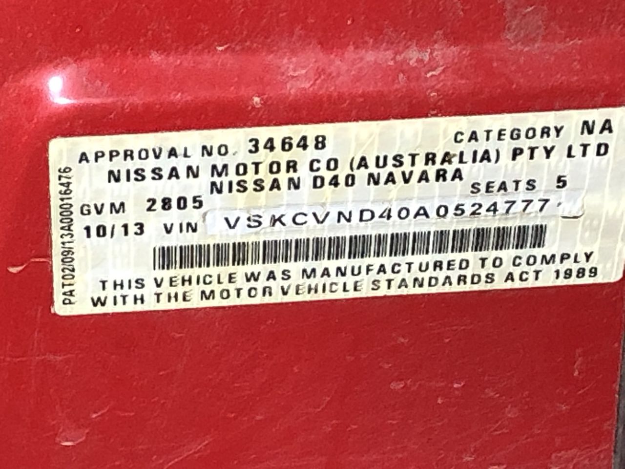 2016 Nissan X-Trail ST AWD T32 CVT Wagon (EX-GOV)