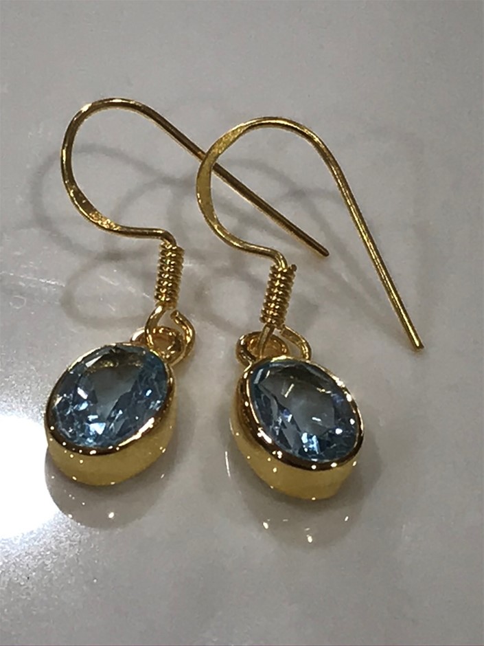 9K WHITE GOLD 0.08CT HI I1 DIAMOND SAPPHIRE ROSE GOLD