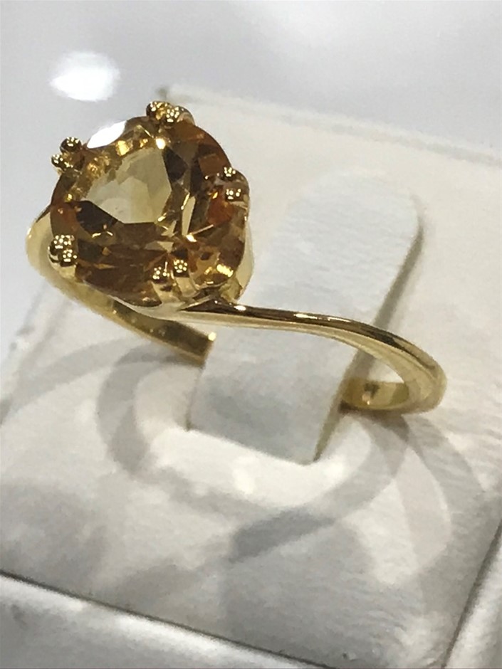 9K Yellow Gold &amp; WHITE GOLD TAPERED HUGGIE EARRINGS 14mm