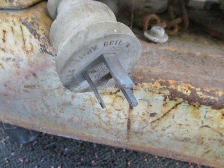 9K YELLOW GOLD MINI INDUSTRIAL CHAIN NECKLACE 45cm